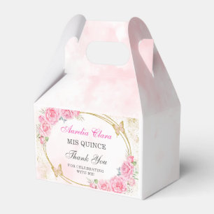 Rose Gold Quinceanera Miss Quince 15 Anos Geburtst Geschenkschachtel