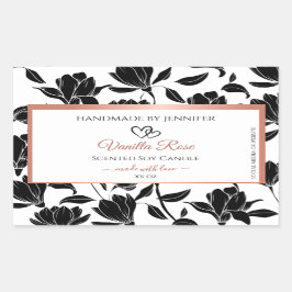 Rose Gold Rechteckiger Aufkleber