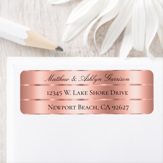 Rose Gold Ribbon Bow Brautparty (Insitu)