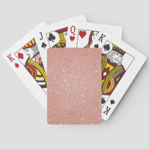 Rose Gold - Rosa Glitzer und Spargel Spielkarten