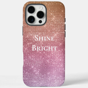 Rose Gold Rosa Lila Sparkasse iPhone 16 Pro Max Hülle