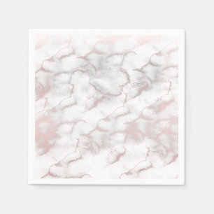 Rosé Gold Rosa Marmor Modern Chic Trendige Party Serviette