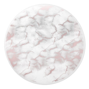 Rose Gold Rosa Marmor Moderne Eleganz Trendy Keramikknauf