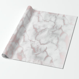 Rose Gold Rosa Marmor Modernes, schicke Party Geschenkpapier
