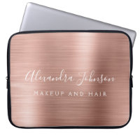 Rose Gold - Rosa Metallisches Monogramm-Geschäft