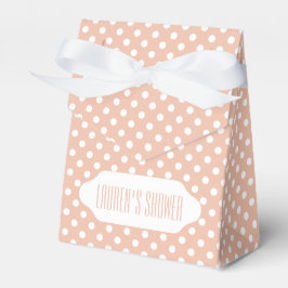 Rose Gold/Rosa Polka dotiert Gefälligkeitsbox Geschenkschachtel