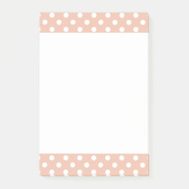 Rose Gold/Rosa-Polka-Punkte Postit Notizblock