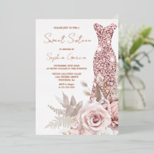 Rose Gold, Rosa Rosa Kleid Sweet 16 Real