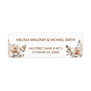 Rose Gold Röte Pink 3D Floral 