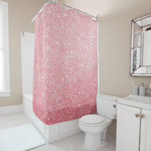 Rose Gold Ruhm Imitat Glitzer Duschvorhang