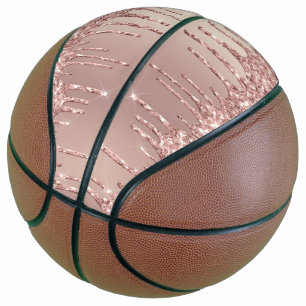 Rose Gold Schwarz Glitzer Sparkle Tropfen Giro Chi Basketball