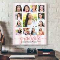 Rose Gold Script Abschluss K-12 FotoCollage