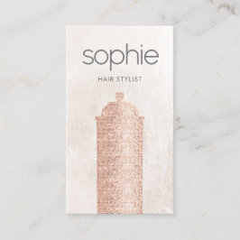 Rose Gold Sequin Haar Stylist Spray kann Salon Visitenkarte