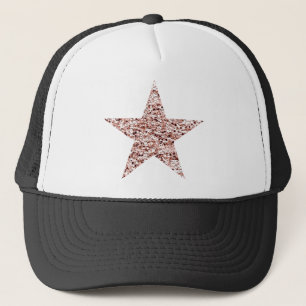 Rose Gold Sequin Twinkle Clipart Shining Star Truckerkappe