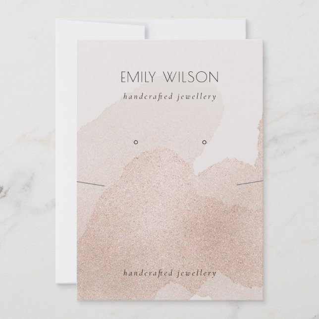 Rose Gold Shimmer zieht die Kette an Einladung (Vorderseite)