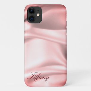 Rose Gold Silber Satin Personalisiert Phone Case