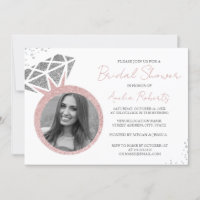 Rose Gold Silver Foto Sparkring Brautparty