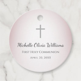Rose Gold Simple Cross First Heilige Kommune Geschenkanhänger