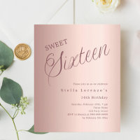 Rose Gold Skript Haushalt Schweden 16 Einladung