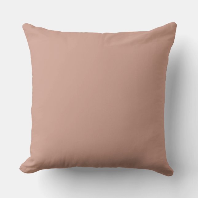 Rose Gold Solid Color, Modern, Simple, Trendy Kissen (Vorderseite)