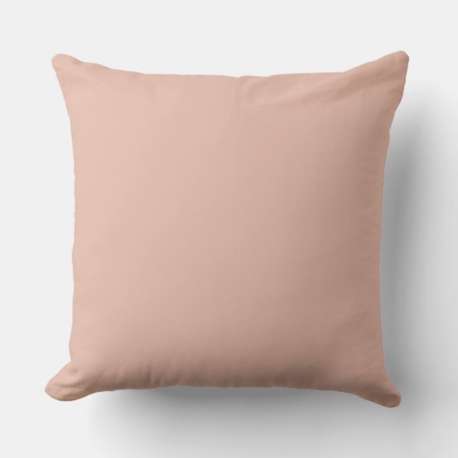 Rose Gold, Solid, Simple, Modern Kissen (Vorderseite)