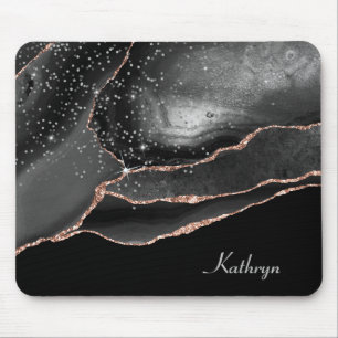 Rose Gold Sparkasse Abstrakt Mousepad