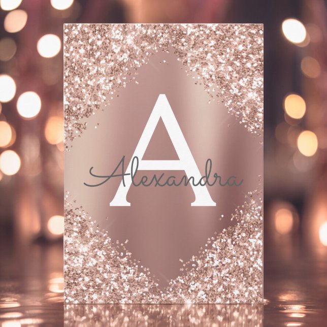 Rose Gold Sparkle Glitzer 16 . Geburtstag Geburtst Einladung (Von Creator hochgeladen)