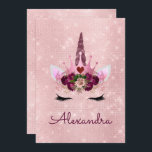 Rose Gold Sparkle Glitzer Girly Birthday Party Einladung<br><div class="desc">Rose Gold Sparkle Unicorn Prinzessin Girly Birthday Party Monogram Name und Initial Birthday Party Einladung. Diese Einladung ist perfekt für das Blush Pink - Rose Gold und Burgund Sparkle Girly Party auf der Suche nach Feiern in Pink Rose Gold und Marsala.</div>