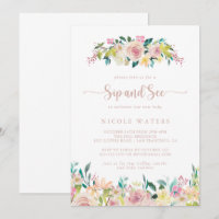 Rose Gold Spring Blumensip und sehen