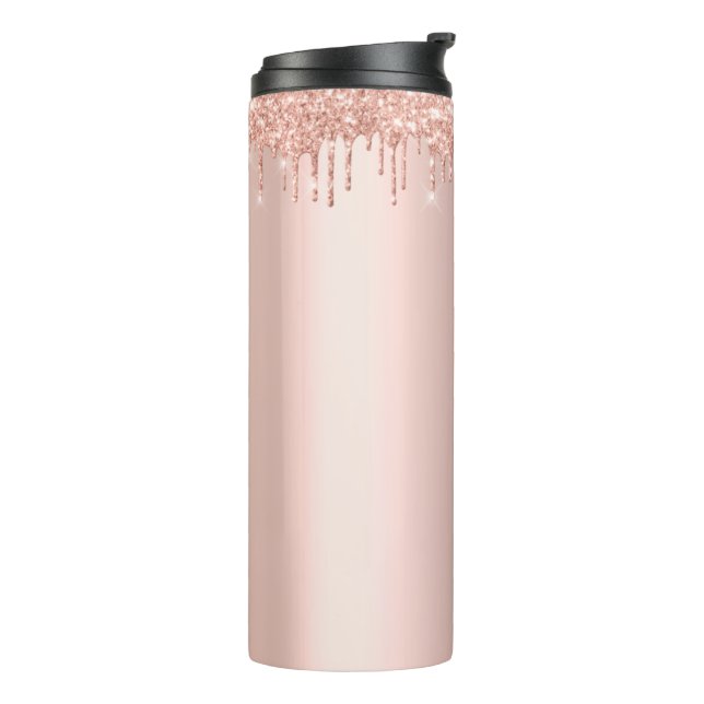 Rose Gold Stainless Steel Tumbler 20oz Thermosbecher (Nach links gedreht)