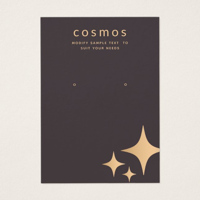 Rose-Gold-Stars Logo-Gewinnsichtkarte hinzufügen (Vorderseite)