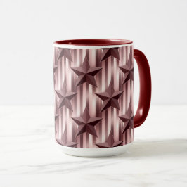 Rose Gold Stars Strickte Combo-Tasse Tasse