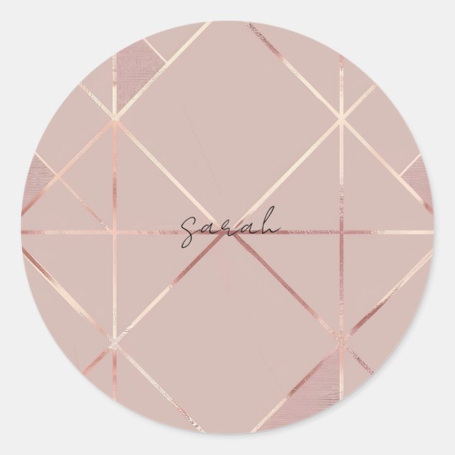 Rose Gold Sticker (Vorderseite)