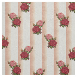 Rose Gold Streifen Chic Rose Blumenhandtücher Stoff