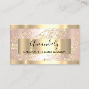 Rose Gold Strikes Rahmen Beauty Shop Visitenkarte