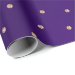 Rose Gold Swarovski Kristalle Kleine Punkte Lila Geschenkpapier<br><div class="desc">Minimalismus und Elegance Glam und Chic Delicate Wrapping Paper FlorenceK Design</div>