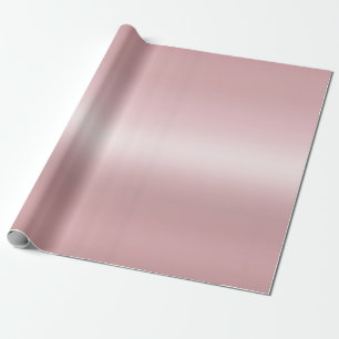 Rose Gold Template Elegant Modernes, trendiges Gla Geschenkpapier