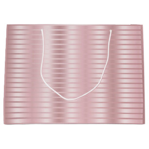 Rose Gold Template Elegant Modernes, trendiges Gla Große Geschenktüte