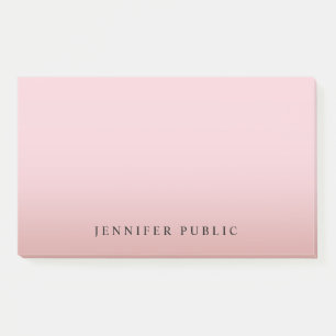 Rose Gold Template Moderner Hintergrund Elegant Post-it Klebezettel