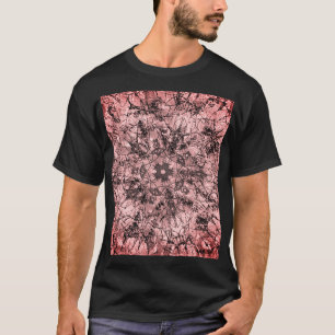 Rose-Gold-Textur-Mandala-Ornamentzeichnung  T-Shirt
