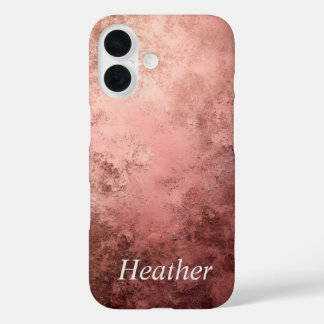 Rose Gold Textured Background  iPhone 16 Hülle