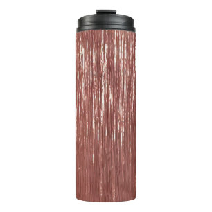 Rose Gold Tinsel Streifen Thermosbecher