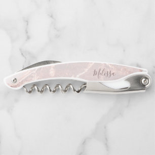 Rose Gold Tintenmarmor  Kellnermesser
