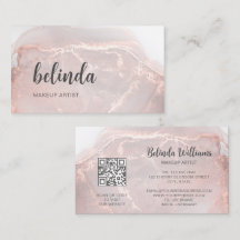 Rose Gold Tintenmarmor | QR-Code