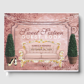 Rose Gold Topiary Garden 16 . Geburtstag Geburtsta Gästebuch