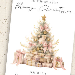 Rose Gold Tree 2025 Kalender Frohe Weihnachten