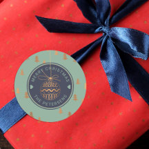 Rose Gold Tree Decke auf Navy Sage Frohe Weihnacht