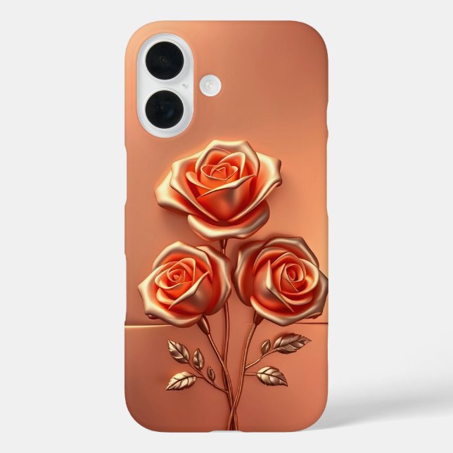 Rose Gold Trio Blume Fall Mate iPhone Case-Mate iPhone Hülle (Rückseite)