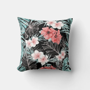 Rose Gold Tropical Botanical Island Paradies Chic Kissen