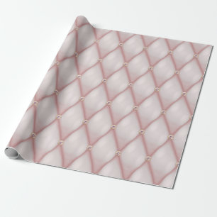 Rose Gold und Blush Diamant Pailletten Geschenkpapier